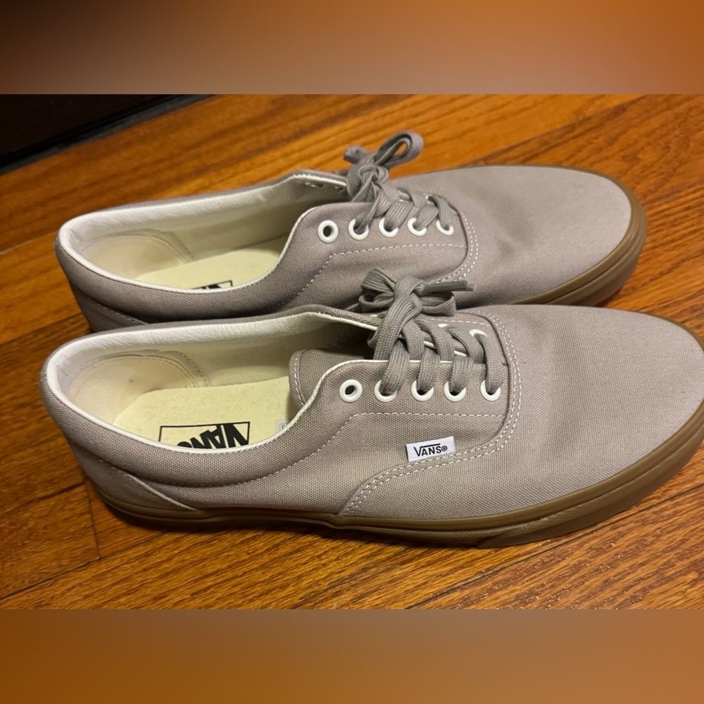Vans Men's Taupe Canvas Sneakers Size 11.5 - Picture 6 of 10